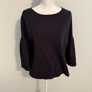 EUC - Vineyard Vines Navy Ric Rac Bell Sleeve Women's Top